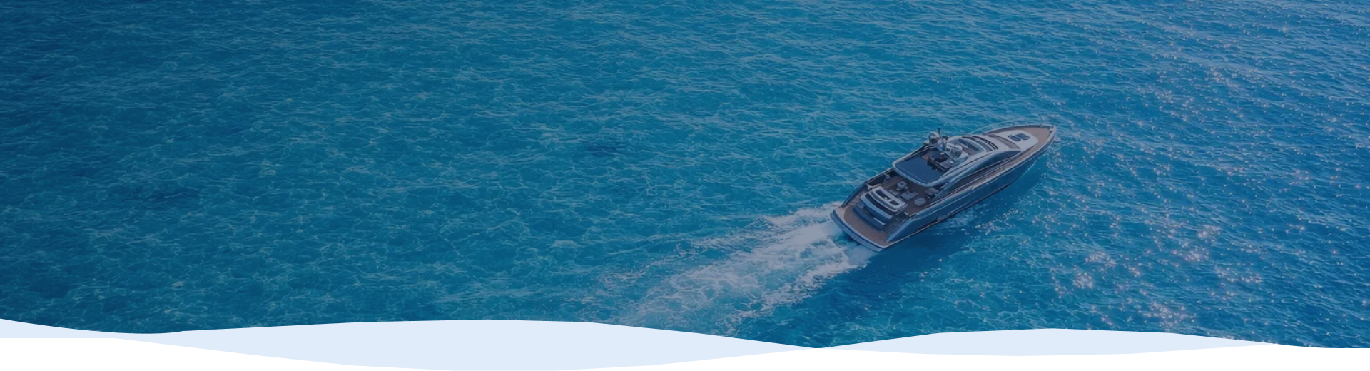 Ocean and yacht
